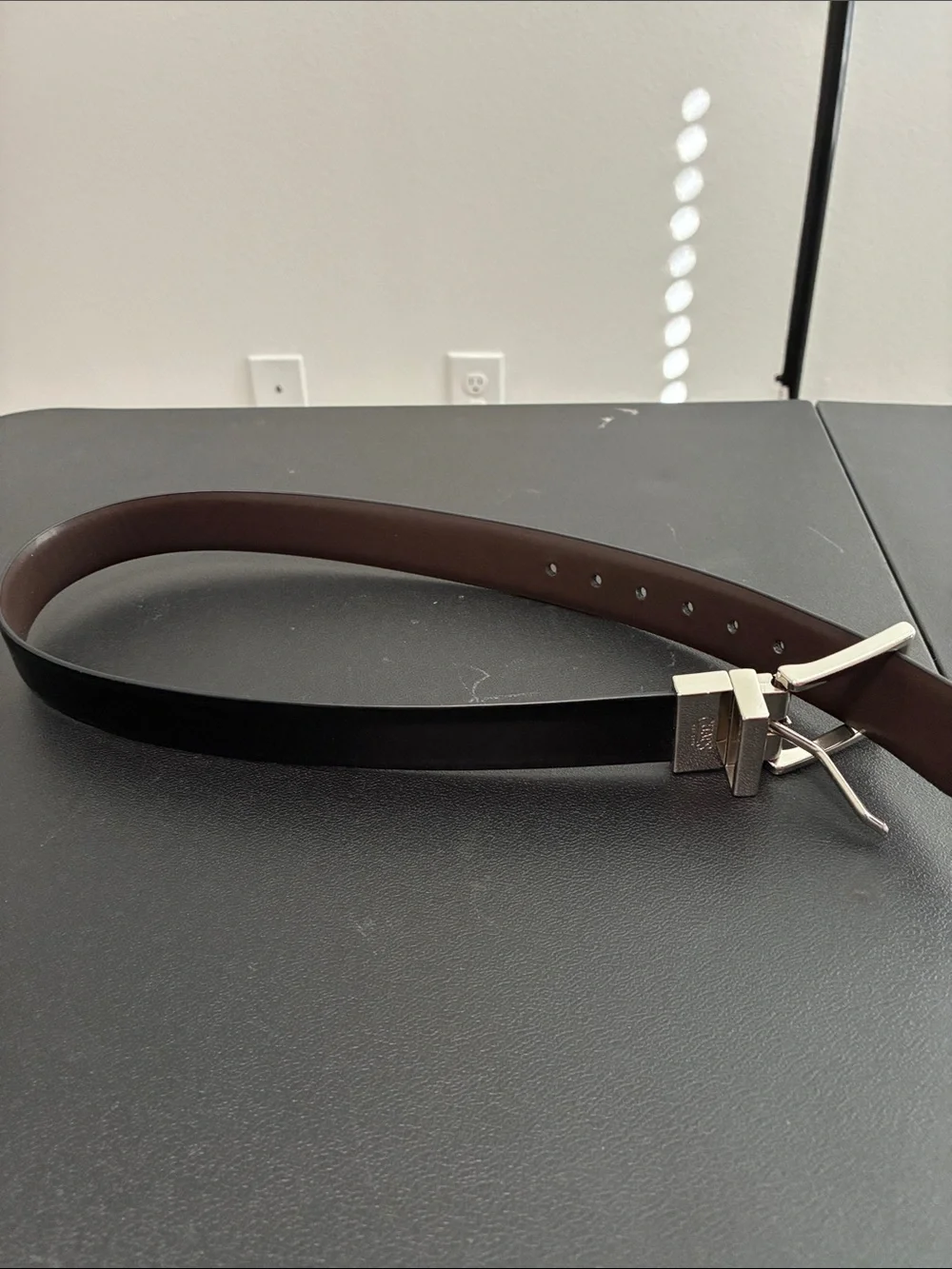 Chaps Boy’s Black Synthetic Leather Belt